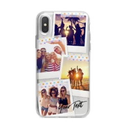 Heart Tape Photo With Text IPhone Case -CaseCraze Store Heart Tape Photo with Text iPhone X Bumper Case on Silver iPhone Alternative Image 1