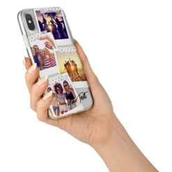 Heart Tape Photo With Text IPhone Case -CaseCraze Store Heart Tape Photo with Text iPhone X Bumper Case on Silver iPhone Alternative Image 2