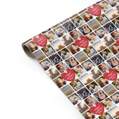 CaseCraze Store -CaseCraze Store Heartfelt Moments Valentines Day Photo Collage Personalised Gift Wrap