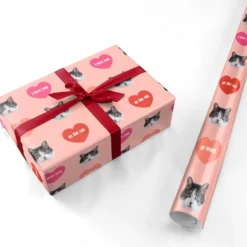 I Love You As Much As The Cat Wrapping Paper -CaseCraze Store I Love You As Much As The Cat Personalised Wrapping Paper