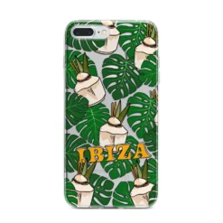 Ibiza IPhone Case -CaseCraze Store Ibiza iPhone 7 Plus Bumper Case on Silver iPhone