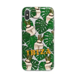 Ibiza IPhone Case -CaseCraze Store Ibiza iPhone X Bumper Case on Silver iPhone Alternative Image 1