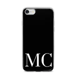 Initials Personalised 1 Apple IPhone Case -CaseCraze Store Initials Personalised 1 iPhone 7 Bumper Case on Silver iPhone