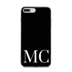 Initials Personalised 1 Apple IPhone Case -CaseCraze Store Initials Personalised 1 iPhone 7 Plus Bumper Case on Silver iPhone