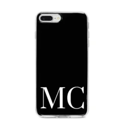 Initials Personalised 1 Apple IPhone Case -CaseCraze Store Initials Personalised 1 iPhone 8 Plus Bumper Case on Silver iPhone