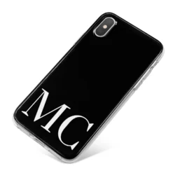 Initials Personalised 1 Apple IPhone Case -CaseCraze Store Initials Personalised 1 iPhone X Bumper Case on Silver iPhone dc7266b1 e9c1 42c5 9f58 3f75b5a6bade