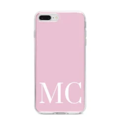 Initials Personalised 2 Apple IPhone Case -CaseCraze Store Initials Personalised 2 iPhone 8 Plus Bumper Case on Silver iPhone