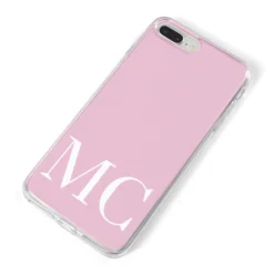 Initials Personalised 2 Apple IPhone Case -CaseCraze Store Initials Personalised 2 iPhone 8 Plus Bumper Case on Silver iPhone Alternative Image