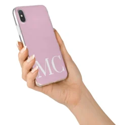 Initials Personalised 2 Apple IPhone Case -CaseCraze Store Initials Personalised 2 iPhone X Bumper Case on Silver iPhone Alternative Image 2