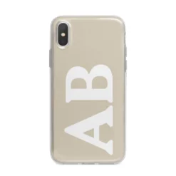 Initials IPhone Case 24 Initials IPhone Case -CaseCraze Store Initials iPhone X Bumper Case on Silver iPhone Alternative Image 1
