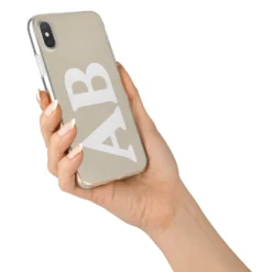 Initials IPhone Case 25 Initials IPhone Case -CaseCraze Store Initials iPhone X Bumper Case on Silver iPhone Alternative Image 2