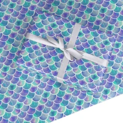 Iridescent Mermaid Scales Wrapping Paper