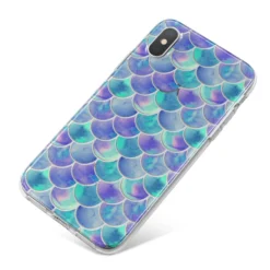 Iridescent Mermaid Scales IPhone Case -CaseCraze Store Iridescent Mermaid Scales iPhone X Bumper Case on Silver iPhone