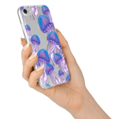 Jellyfish IPhone Case -CaseCraze Store Jellyfish iPhone 7 Bumper Case on Silver iPhone Alternative Image