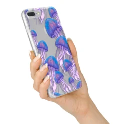 Jellyfish IPhone Case -CaseCraze Store Jellyfish iPhone 7 Plus Bumper Case on Silver iPhone Alternative Image