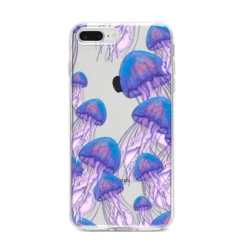 Jellyfish IPhone Case -CaseCraze Store Jellyfish iPhone 8 Plus Bumper Case on Silver iPhone