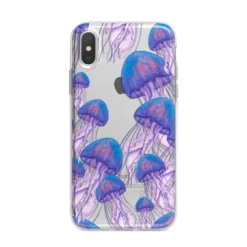 Jellyfish IPhone Case -CaseCraze Store Jellyfish iPhone X Bumper Case on Silver iPhone Alternative Image 1