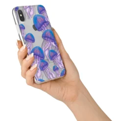 Jellyfish IPhone Case -CaseCraze Store Jellyfish iPhone X Bumper Case on Silver iPhone Alternative Image 2