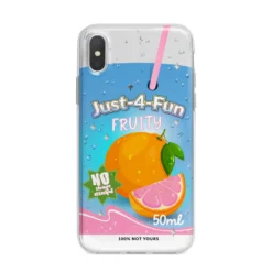 Just 4 Fun IPhone Case -CaseCraze Store Just 4 Fun iPhone X Bumper Case on Silver iPhone Alternative Image 1