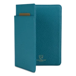 Kensington Passport Holder -CaseCraze Store KENSINGTON micro leather passport holder matt turquoise Vaultskin