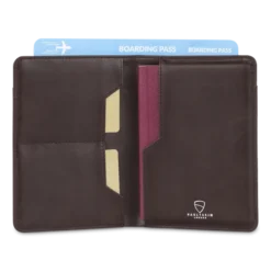 Kensington Passport Holder -CaseCraze Store KENSINGTON slimmest leather passport wallet brown Vaultskin