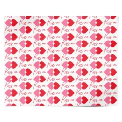 Kiss Me Love Heart Valentines Day Wrapping Paper -CaseCraze Store Kiss Me Love Heart Valentines Day Personalised Wrapping Paper Alternative