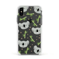 Koala Faces With Transparent Background IPhone Case 37 Koala Faces With Transparent Background IPhone Case -CaseCraze Store Koala Faces with Transparent Background Apple iPhone Xs Impact Case White Edge on Black Phone