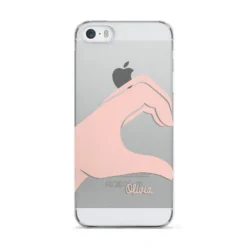 Left Hand In Half Heart With Name IPhone Case 22 Left Hand In Half Heart With Name IPhone Case -CaseCraze Store Left Hand in Half Heart with Name Apple iPhone 5 Case