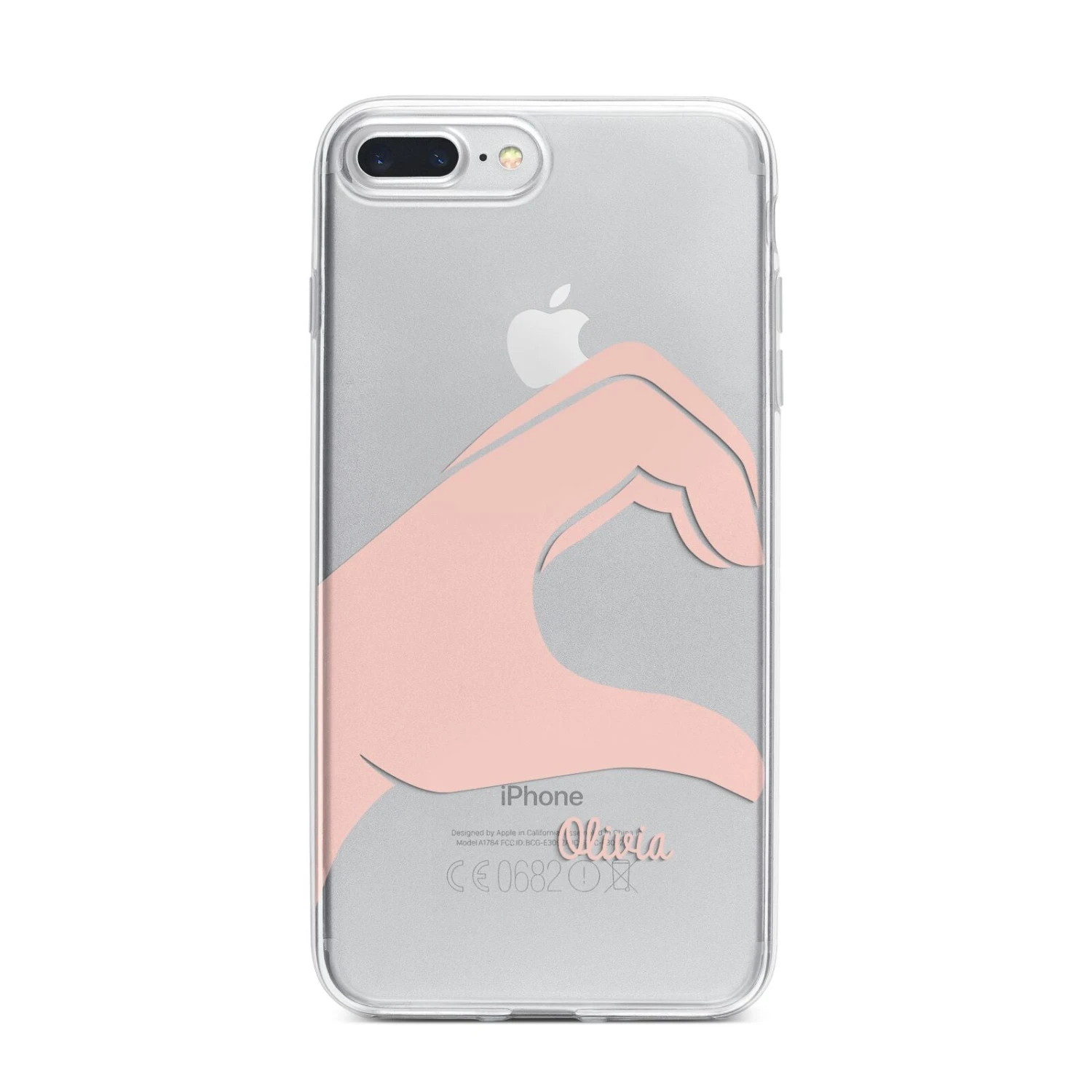 Left Hand In Half Heart With Name IPhone Case 14 Left Hand In Half Heart With Name IPhone Case - Image 14