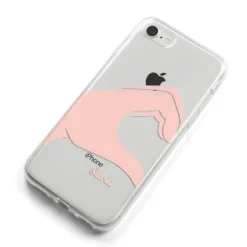 Left Hand In Half Heart With Name IPhone Case 28 Left Hand In Half Heart With Name IPhone Case -CaseCraze Store Left Hand in Half Heart with Name iPhone 8 Bumper Case on Silver iPhone Alternative Image