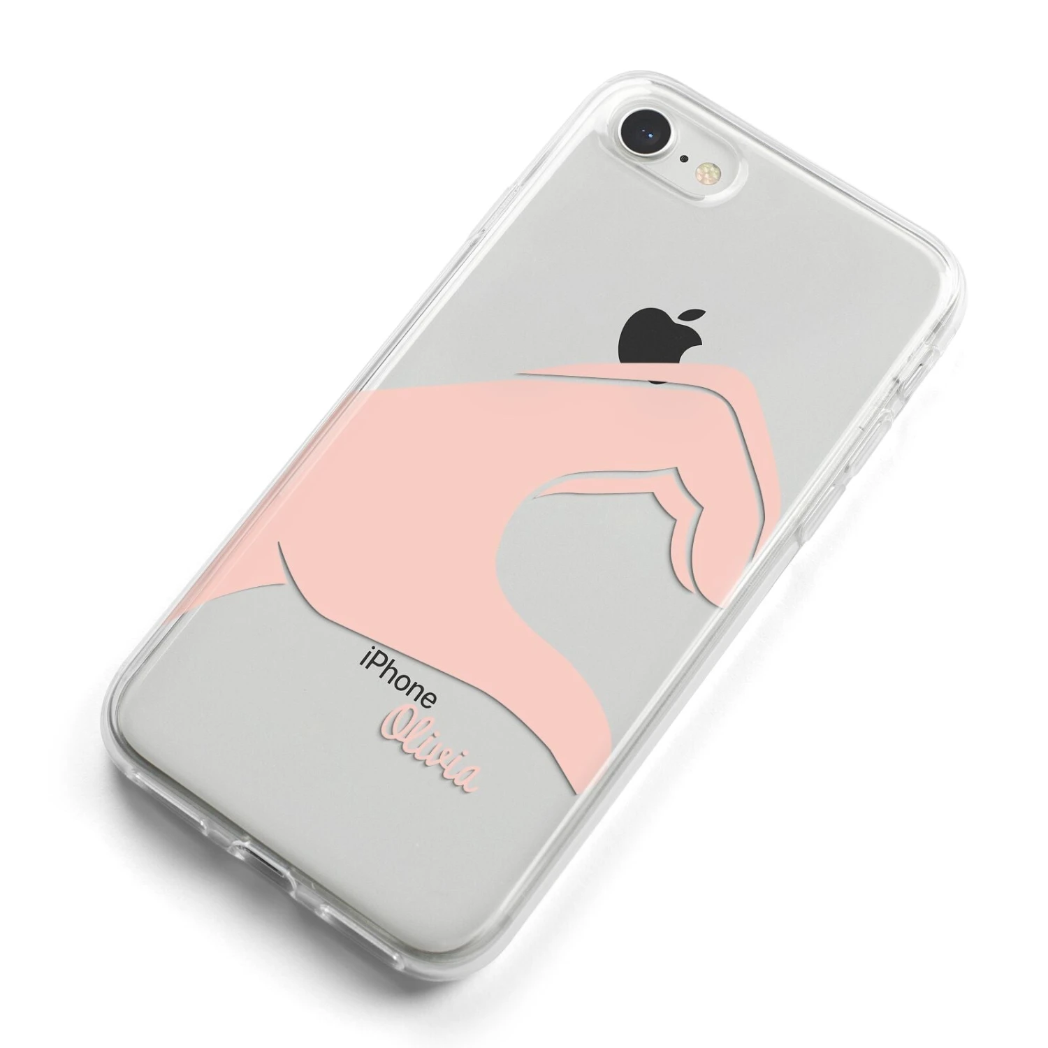 Left Hand In Half Heart With Name IPhone Case 9 Left Hand In Half Heart With Name IPhone Case - Image 9