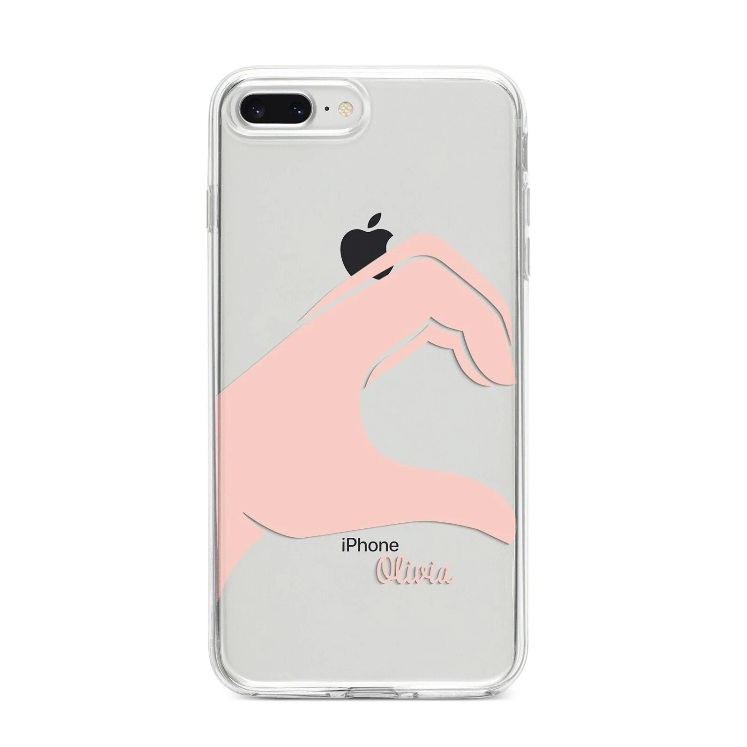 Left Hand In Half Heart With Name IPhone Case 10 Left Hand In Half Heart With Name IPhone Case - Image 10