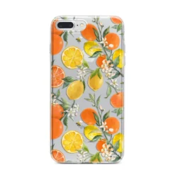 Lemons And Oranges IPhone Case -CaseCraze Store Lemons and Oranges iPhone 7 Plus Bumper Case on Silver iPhone