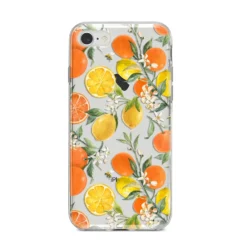 Lemons And Oranges IPhone Case -CaseCraze Store Lemons and Oranges iPhone 8 Bumper Case on Silver iPhone