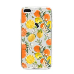Lemons And Oranges IPhone Case -CaseCraze Store Lemons and Oranges iPhone 8 Plus Bumper Case on Silver iPhone