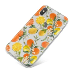 Lemons And Oranges IPhone Case -CaseCraze Store Lemons and Oranges iPhone X Bumper Case on Silver iPhone