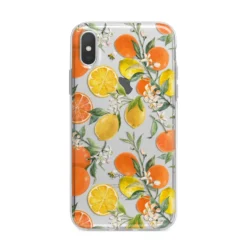 Lemons And Oranges IPhone Case -CaseCraze Store Lemons and Oranges iPhone X Bumper Case on Silver iPhone Alternative Image 1