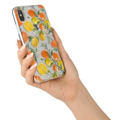 Lemons And Oranges IPhone Case -CaseCraze Store Lemons and Oranges iPhone X Bumper Case on Silver iPhone Alternative Image 2