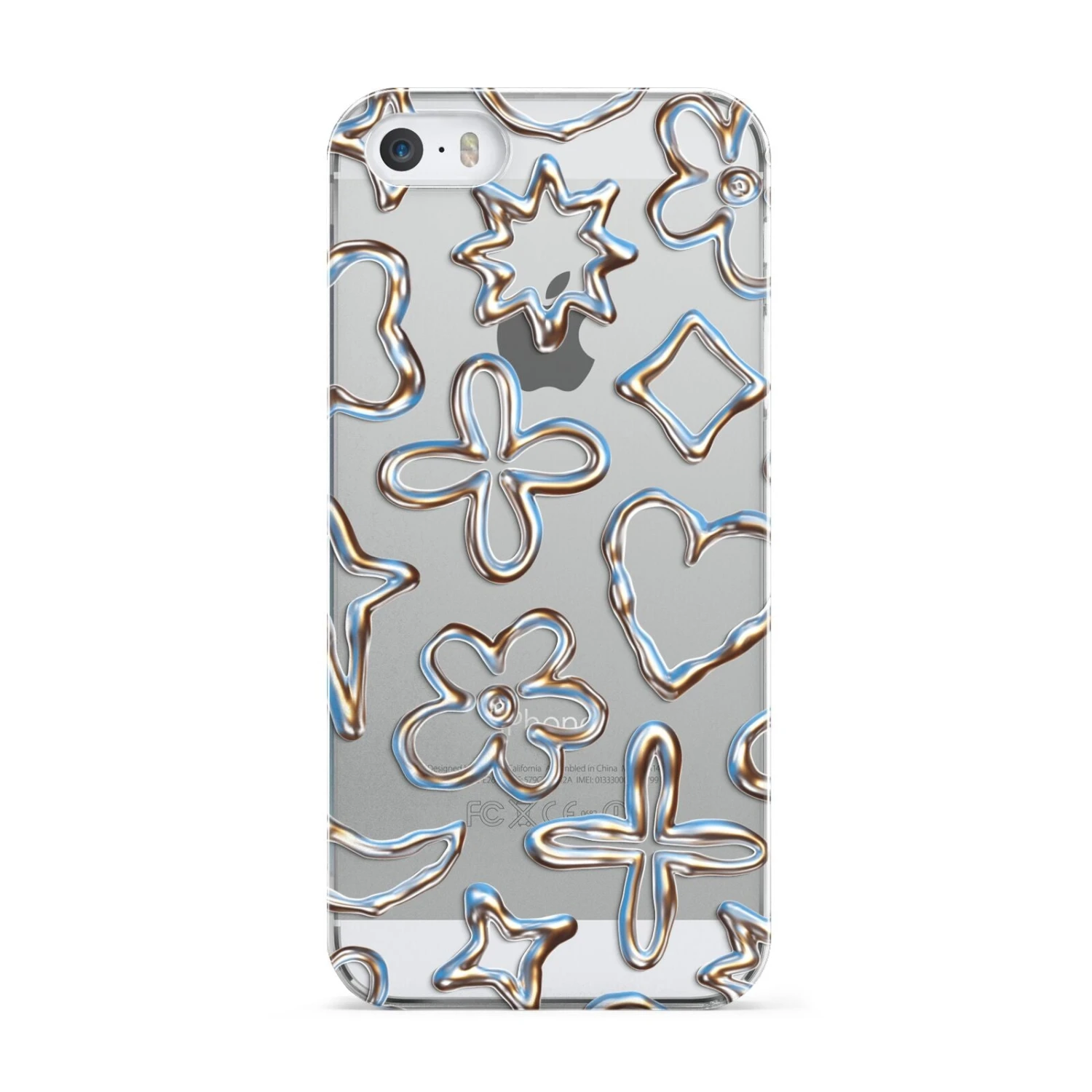Liquid Chrome Doodles IPhone Case 3 Liquid Chrome Doodles IPhone Case - Image 3