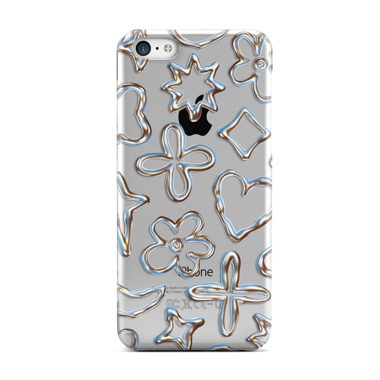 Liquid Chrome Doodles IPhone Case 2 Liquid Chrome Doodles IPhone Case - Image 2