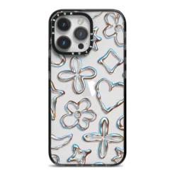 Liquid Chrome Doodles IPhone Case