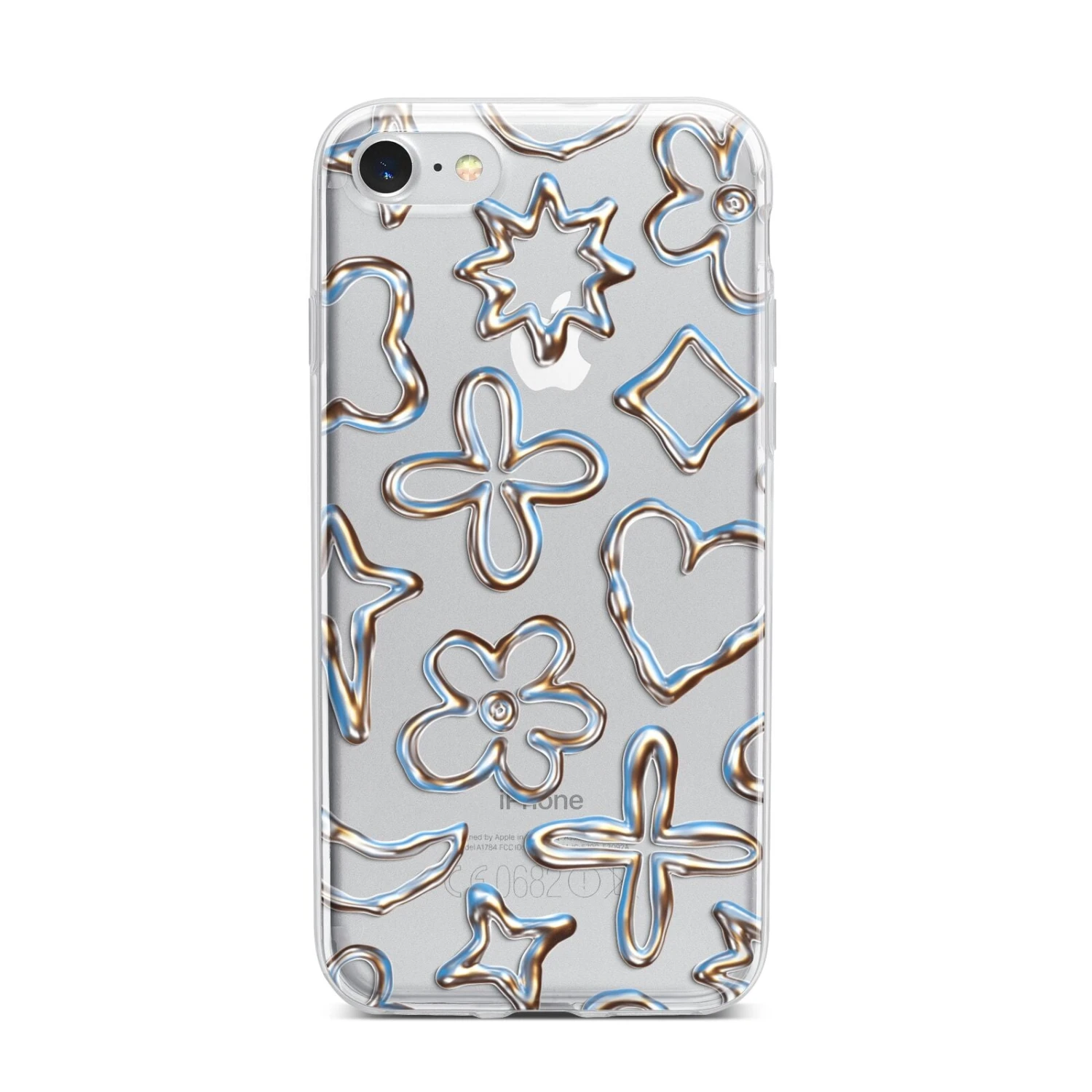 Liquid Chrome Doodles IPhone Case 12 Liquid Chrome Doodles IPhone Case - Image 12