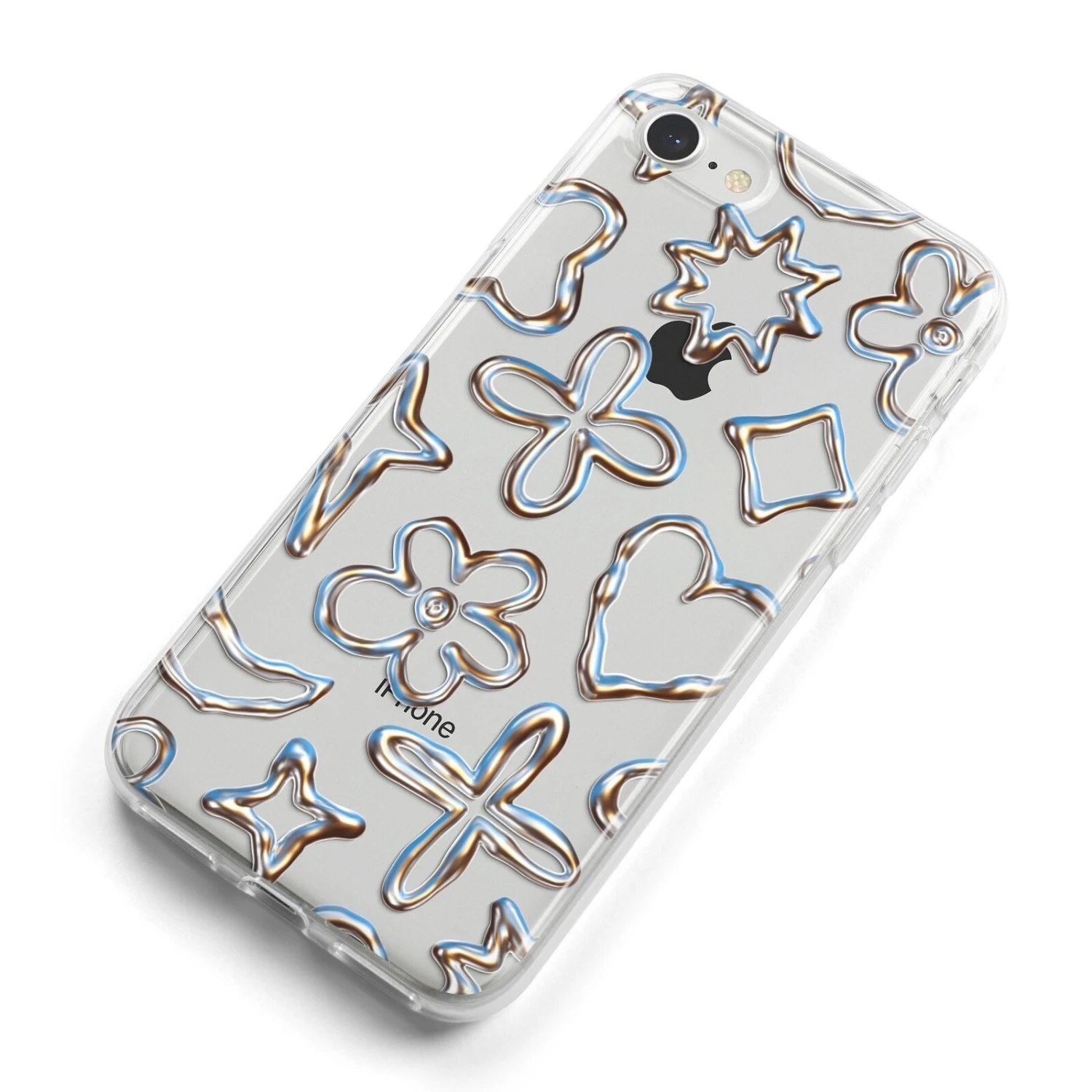 Liquid Chrome Doodles IPhone Case 9 Liquid Chrome Doodles IPhone Case - Image 9
