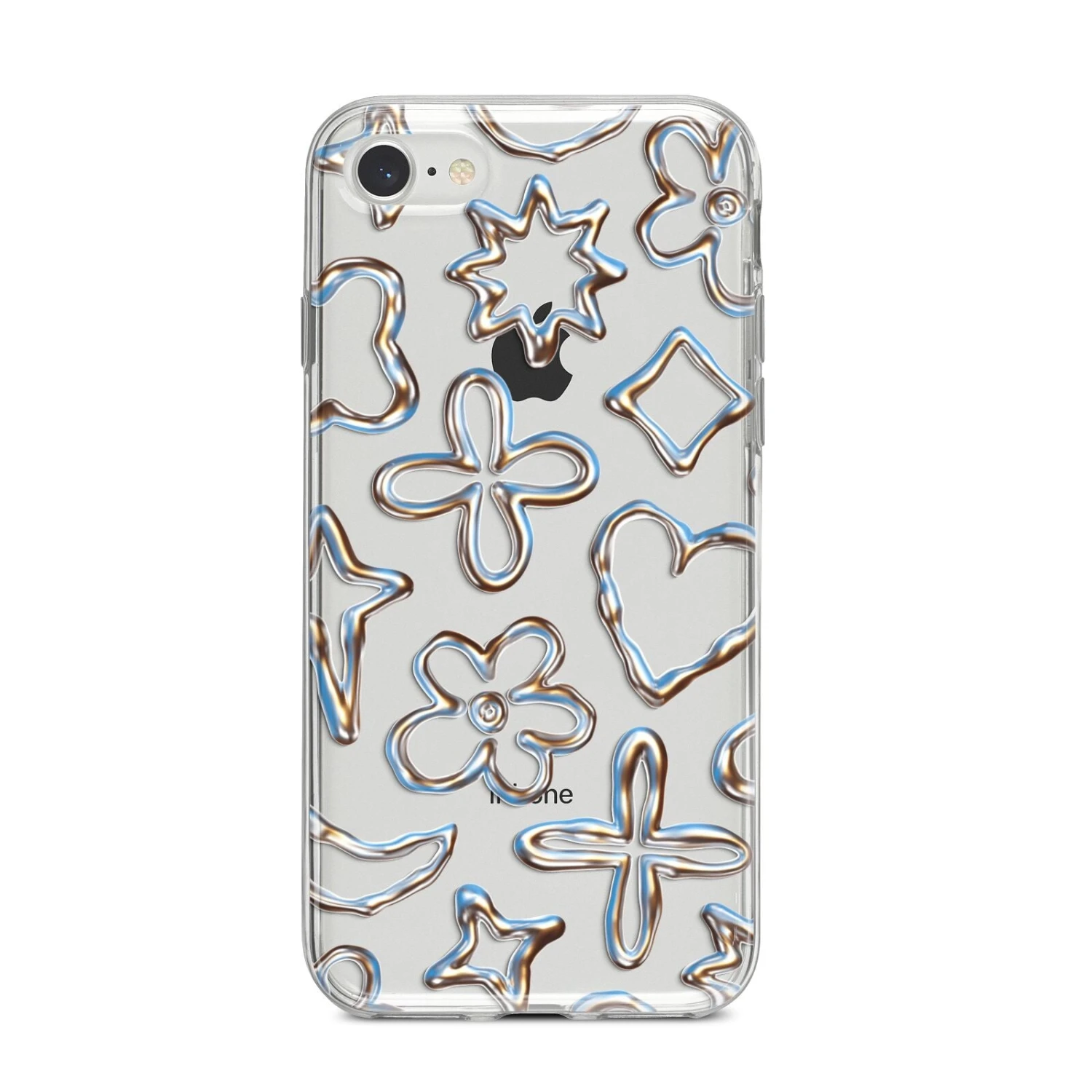 Liquid Chrome Doodles IPhone Case 8 Liquid Chrome Doodles IPhone Case - Image 8
