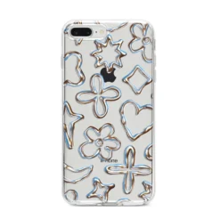 Liquid Chrome Doodles IPhone Case 29 Liquid Chrome Doodles IPhone Case -CaseCraze Store Liquid Chrome Doodles iPhone 8 Plus Bumper Case on Silver iPhone