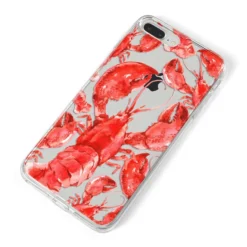 Lobster IPhone Case -CaseCraze Store Lobster iPhone 8 Plus Bumper Case on Silver iPhone Alternative Image