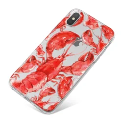 Lobster IPhone Case -CaseCraze Store Lobster iPhone X Bumper Case on Silver iPhone