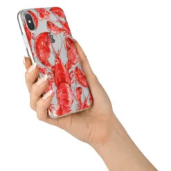 Lobster IPhone Case -CaseCraze Store Lobster iPhone X Bumper Case on Silver iPhone Alternative Image 2