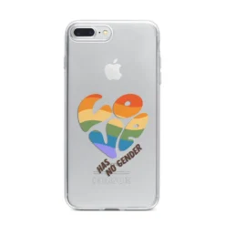 Love Has No Gender IPhone Case -CaseCraze Store Love Has No Gender iPhone 7 Plus Bumper Case on Silver iPhone