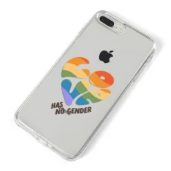 Love Has No Gender IPhone Case -CaseCraze Store Love Has No Gender iPhone 8 Plus Bumper Case on Silver iPhone Alternative Image